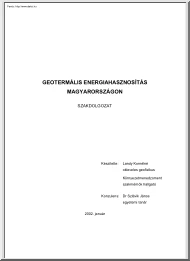 Landy Kornélné - Geotermális energiahasznosítás Magyarországon
