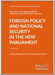 Bew-Elefteriu - Foreign Policy and National Security in the New Parliament
