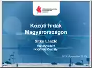 Sitku László - Közúti hidak Magyarországon