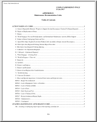 COMNAVAIRFORINST 4790.2C, Appendix E, Maintenance Documentation Codes