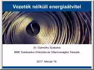 Dr. Gyimóthy Szabolcs - Vezeték nélküli energiaátvitel
