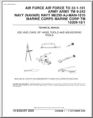 Air Force Technical Manual, Use and Care of hand Tools and Measuring Tools