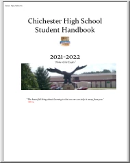 Chichester High School, Student Handbook