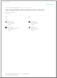 Large Language Models as Recommendation