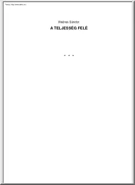 Weöres Sándor - A teljesség felé