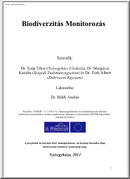Szép-Margóczi-Tóth - Biodiverzitás monitorozás