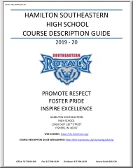 Promote Respect, Foster Pride, Inspire Excellence, Course Description Guide