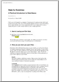 Stata for dummies - A practical