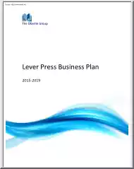 Lever Press Business Plan 2015 to 2019