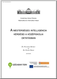 Dr. Kovásznai-Dr. Kusper - A mesterséges intelligencia kérdései a középiskolai oktatásban