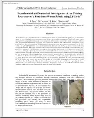 Perin-Espinosa-Blois - Experimental and Numerical Investigation of the Tearing Resistance of a Parachute Woven Fabric Using LS-Dyna