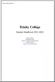 Trinity College, Student Handbook