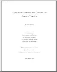 Pradeep Bhatta - Nonlinear Stability and Control of Gliding Vehicles