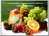 A vitaminok és ásványi anyagok hatása az emberi szervezetre