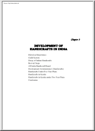 Development of Handicrafts in India