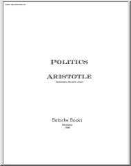 Benjamin Jowett - Politics, Aristotle