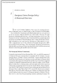 Federiga Bindi - European Union Foreign Policy, A Historical Overview