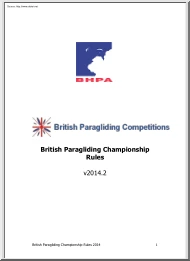 British Paragliding Competitions