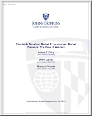 Andrew-Strahil-Mitsukuni - Charitable Donation, Market Expansion and Market Presence, The Case of Walmart