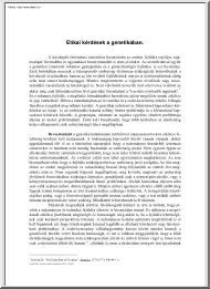 Somfai Béla - Etikai kérdések a genetikában