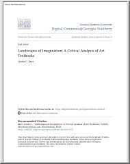 Landscapes of Imagination, A Critical Analysis of Art Textbooks