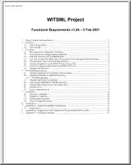 WITSML Project, Functional Requirements