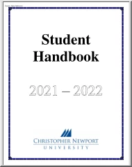 Christopher Newport University, Student Handbook