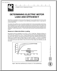 Determining Electric Motor Load and Efficiency