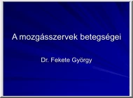 Dr. Fekete György - A mozgásszervek betegségei