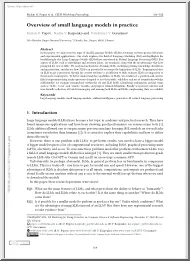 Overview of small language models in practice