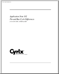 Pin and Bus Cycle Differences for the Cyrix 6x86, 6x86L, 6x86MX and MII
