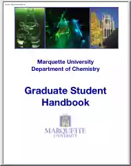 Graduate Student Handbook, Marquette University Department of Chemistry