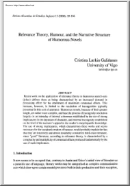 Cristina Larkin Galinanes - Relevance Theory, Humour, and the Narrative Structure of Humorous Novels
