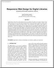 Sigrid Thoresen Sandnes - Responsive Web Design for Digital Libraries