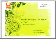 Mody-Mehta - Donald Trump, The Art of the Deal, Book Presentation