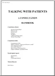 Talking with Patients, A Consultation