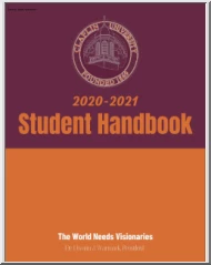 Claflin University, Student Handbook