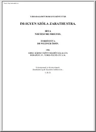 Nietzsche Frigyes - Imigyen szóla