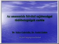 Szűcs-Szabó - Az anamnézis felvétel sajátosságai tüdőbetegségek esetén