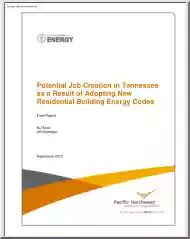Scott-Niemeyer - Potential Job Creation in Tennessee as a Result of Adopting New Residential Building Energy Codes