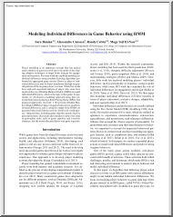 Bunian-Canossa-Colvin - Modeling Individual Differences in Game Behavior using HMM