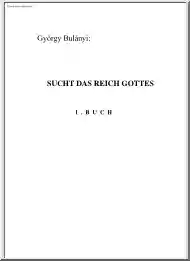 Bulányi György - Sucht das reich gottes, 1. buch