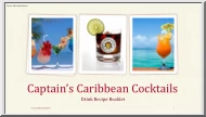 Captains Caribbean Cocktails, Drink Recipe Booklet