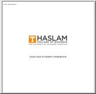 Haslam College of Business, The University of Tennessee, Student Handbook
