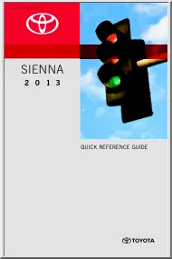 Toyota Sienna 2013, owners manual