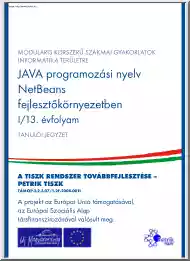 Kovács Zsuzsanna - Java programozási nyelv NetBeans fejlesztőkörnyezetben