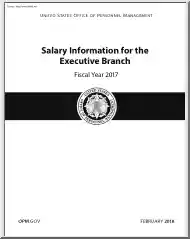 Salary Information for the Executive Branch