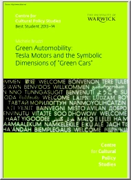 Michele Bruzzi - Green Automobility, Tesla Motors and the Symbolic Dimensions of Green Cars
