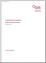 Victoria Legal Aid - Productivity Commission, Inquiry into Access to Justice