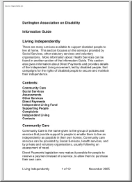 Darlington Association on Disability, Information Guide